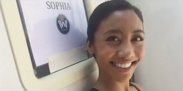 Donnabella Mortel on Westworld as SOPHIA